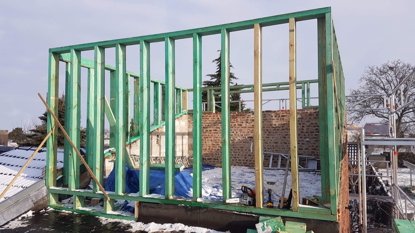 Bardage en zinc réalisé par DG Construct